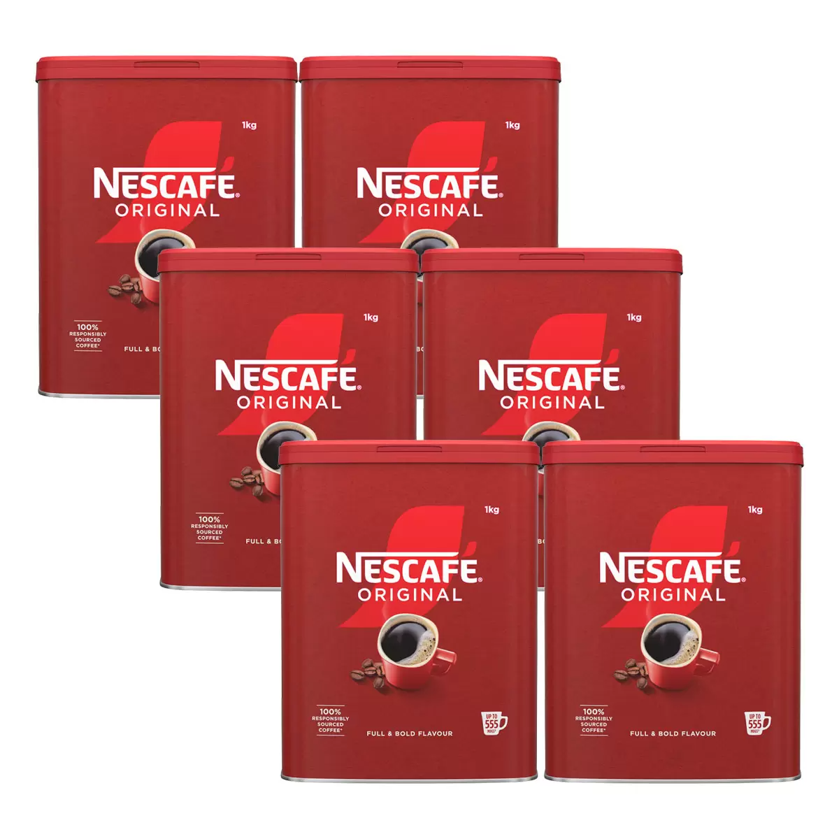 Nescafé Original Instant Coffee Granules, 6 x 1kg