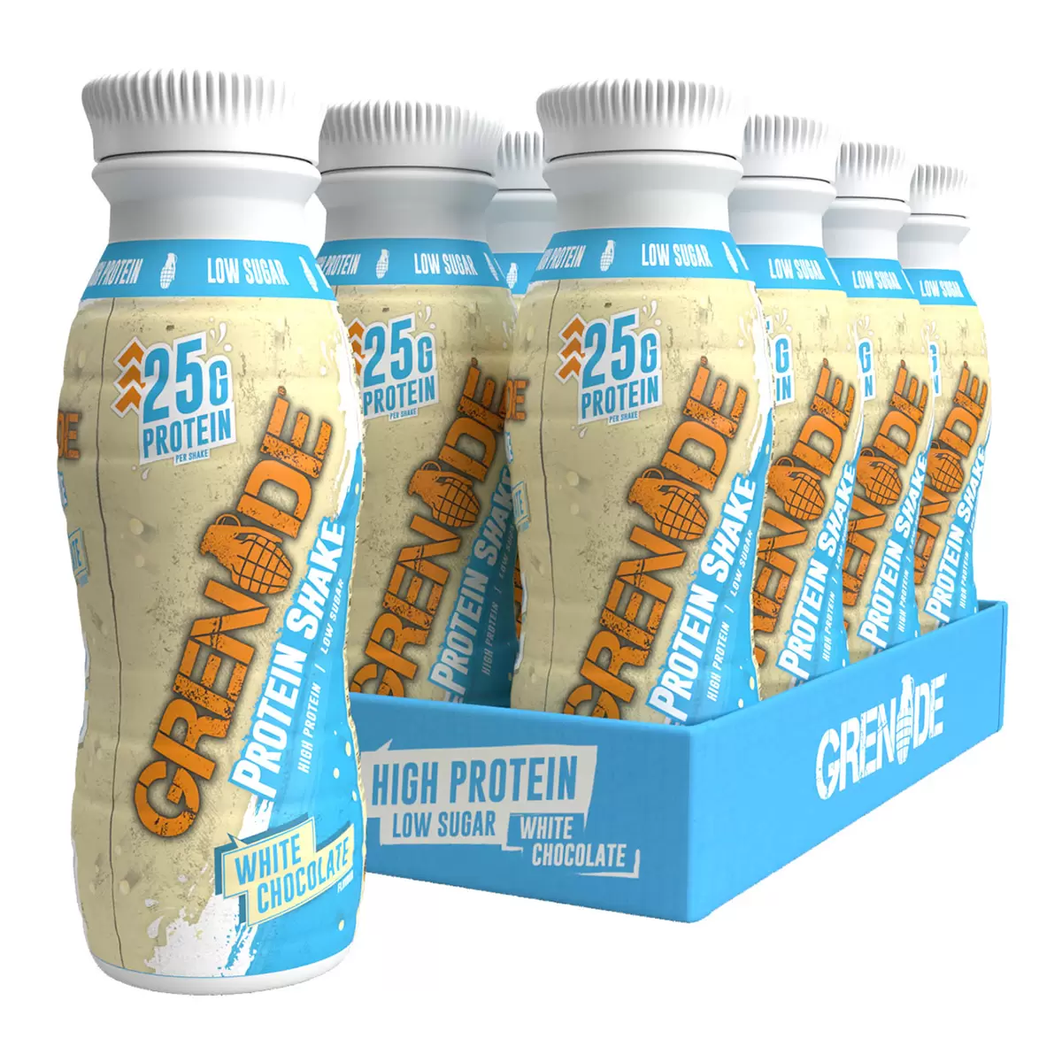 Grenade Carb Killa White Chocolate High Protein Shake, 8 x 330ml