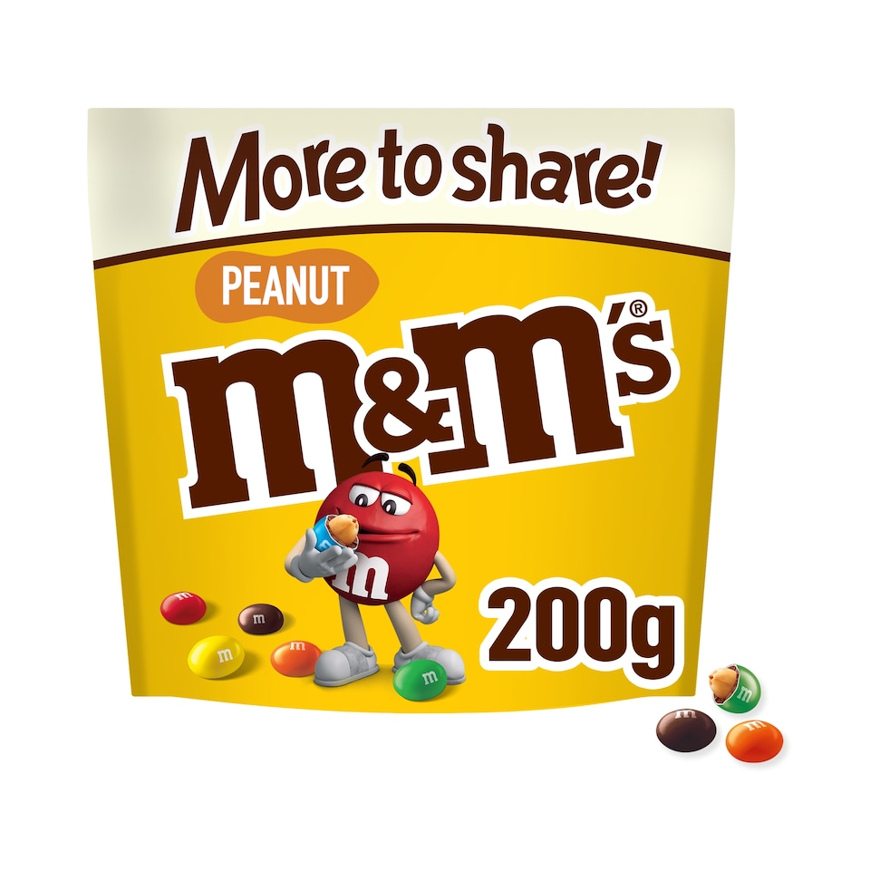 M&M's Peanut Milk Chocolate Pouch Bag 200g