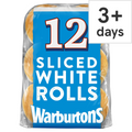 Warburtons Soft White Sandwich Rolls 12 Pack