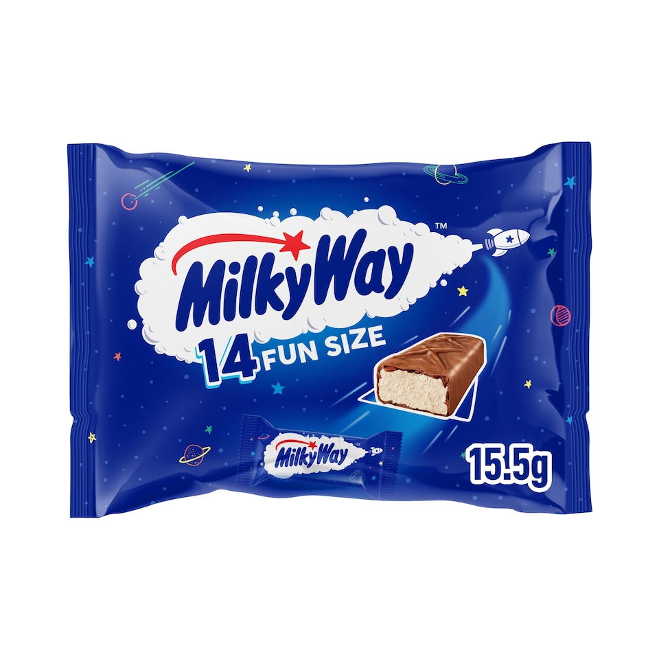 Milky Way 14 Funsize Milk Chocolate Bars 227g