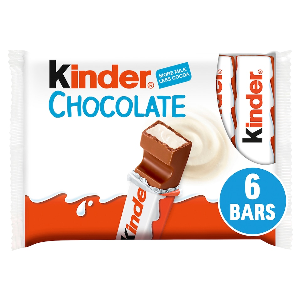 Kinder Snack Bars 6 Pack 126G