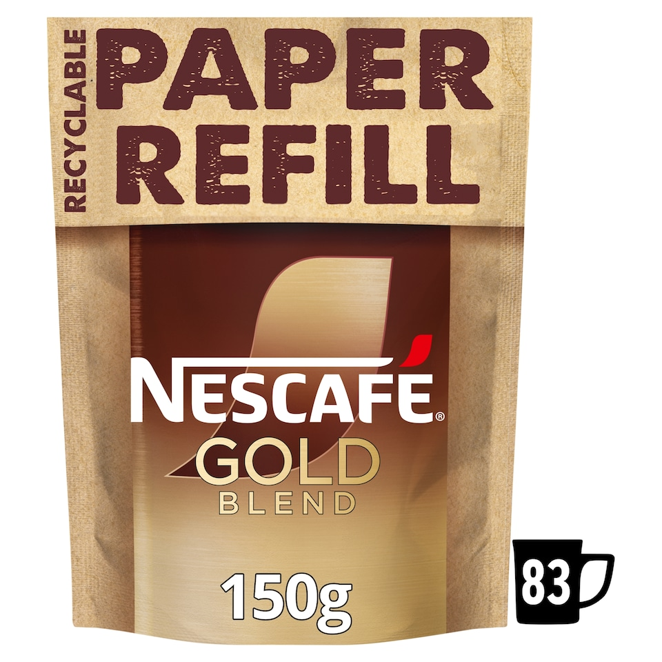 Nescafe Gold Blend Instant Coffee Paper Refill 150g