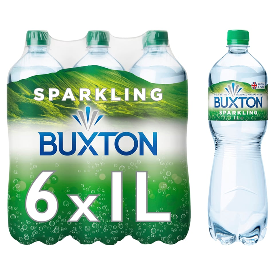 Buxton Sparkling Natural Mineral Water Multipack 6x1L