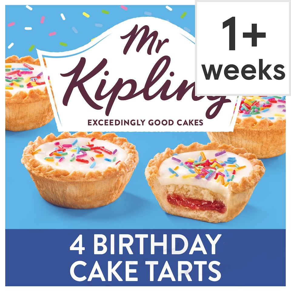 Mr Kipling Birthday Cake Tarts 4 pack