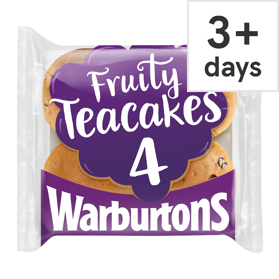 Warburtons Fruit Teacakes 4 Pack