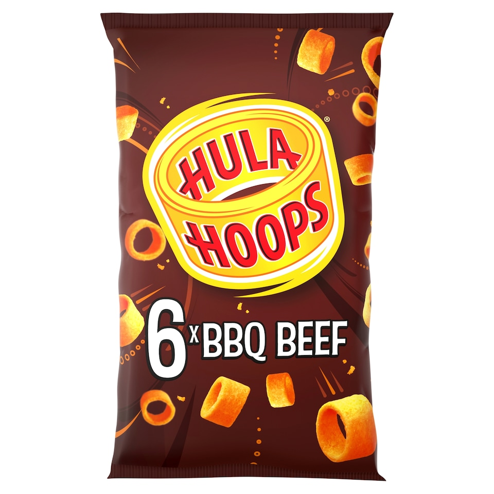 Hula Hoops BBQ Beef Multipack Crisps 6x24g