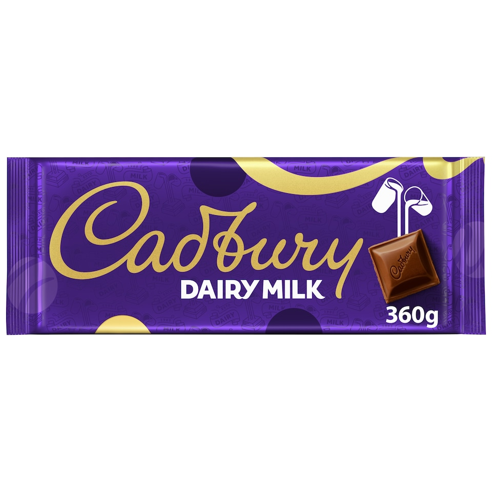 Cadbury Dairy Milk Chocolate Bar Large 360G