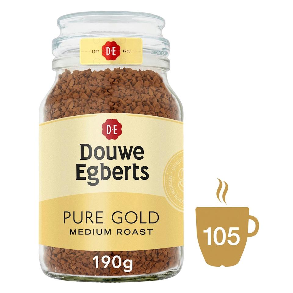 Douwe Egberts Pure Gold Instant Coffee 190G